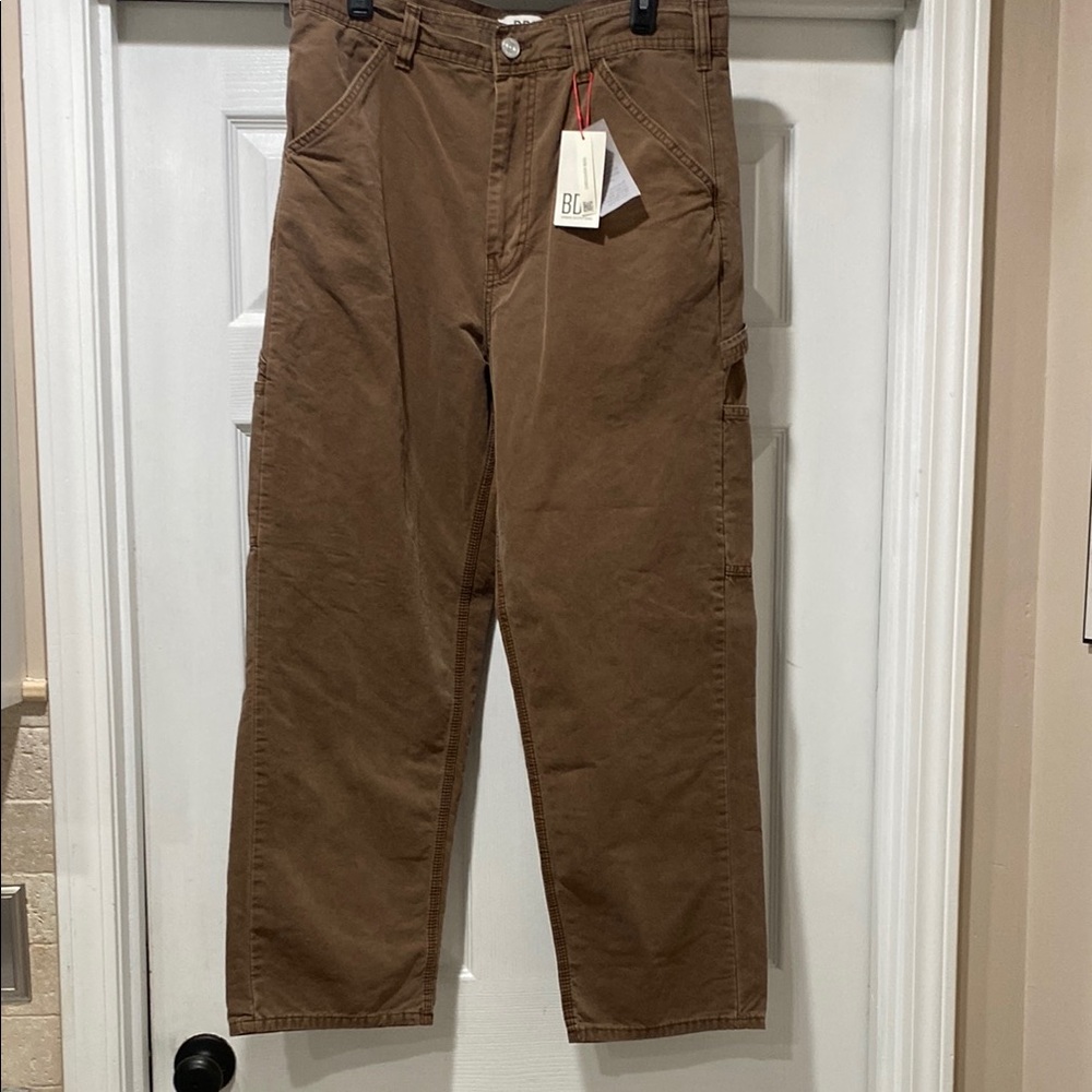 BDG Brown Cargo Pants with Corduroy Texture
